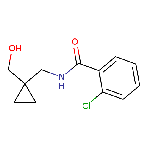 2-chloro-N-{[1-(hydroxymethyl)cyclopropyl]methyl}benzamide