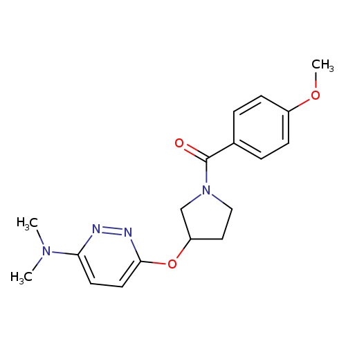 6-{[1-(4-methoxybenzoyl)pyrrolidin-3-yl]oxy}-N,N-dimethylpyridazin-3-amine