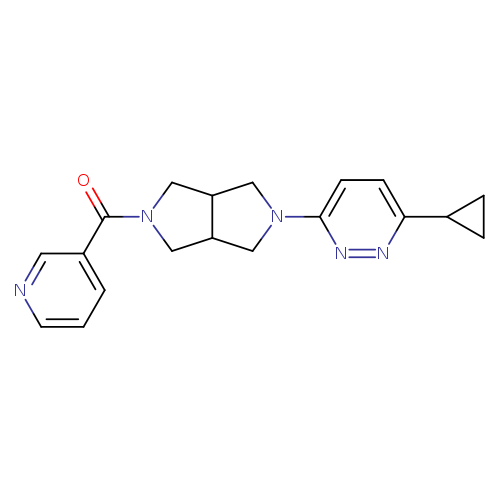 3-cyclopropyl-6-[5-(pyridine-3-carbonyl)-octahydropyrrolo[3,4-c]pyrrol-2-yl]pyridazine