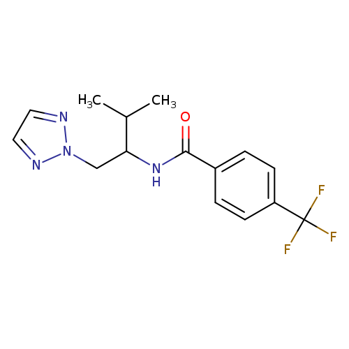 N-[3-methyl-1-(2H-1,2,3-triazol-2-yl)butan-2-yl]-4-(trifluoromethyl)benzamide