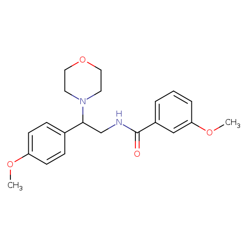 3-methoxy-N-[2-(4-methoxyphenyl)-2-(morpholin-4-yl)ethyl]benzamide