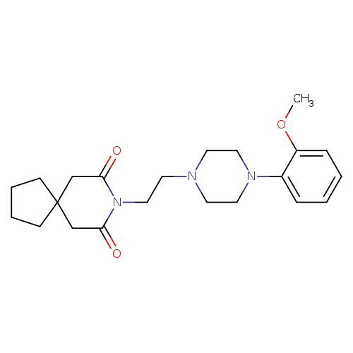 8-Azaspiro[4.5]decane-7,9-dione, 8-[2-[4-(2-methoxyphenyl)-1-piperazinyl]ethyl]-