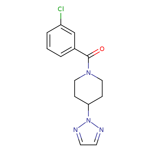 1-(3-chlorobenzoyl)-4-(2H-1,2,3-triazol-2-yl)piperidine