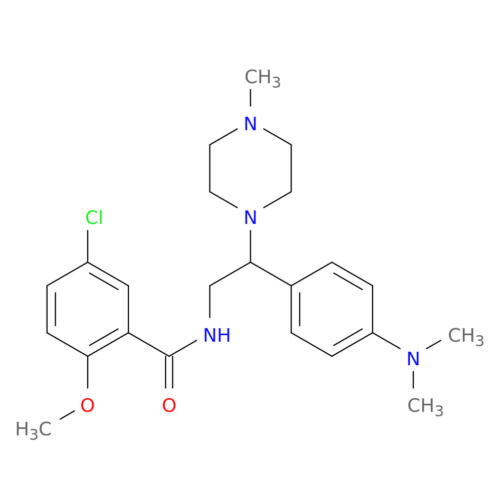 5-chloro-N-{2-[4-(dimethylamino)phenyl]-2-(4-methylpiperazin-1-yl)ethyl}-2-methoxybenzamide