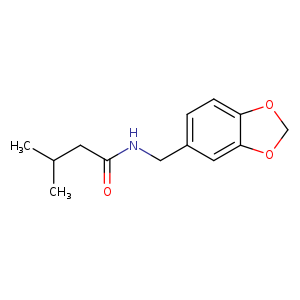 N-[(1,3-dioxaindan-5-yl)methyl]-3-methylbutanamide