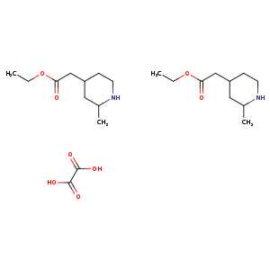 4-Piperidineacetic acid, 2-methyl-, ethyl ester, ethanedioate (2:1)