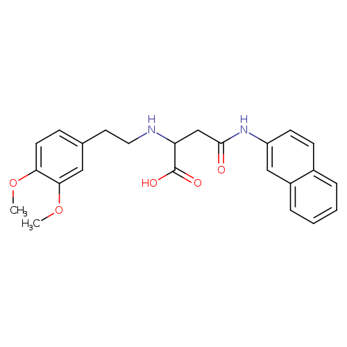 2-{[2-(3,4-dimethoxyphenyl)ethyl]amino}-3-[(naphthalen-2-yl)carbamoyl]propanoic acid