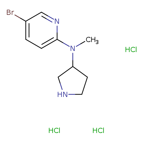 5-bromo-N-methyl-N-(pyrrolidin-3-yl)pyridin-2-aminetrihydrochloride