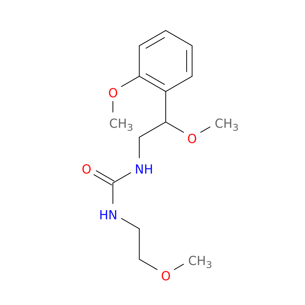 1-[2-methoxy-2-(2-methoxyphenyl)ethyl]-3-(2-methoxyethyl)urea