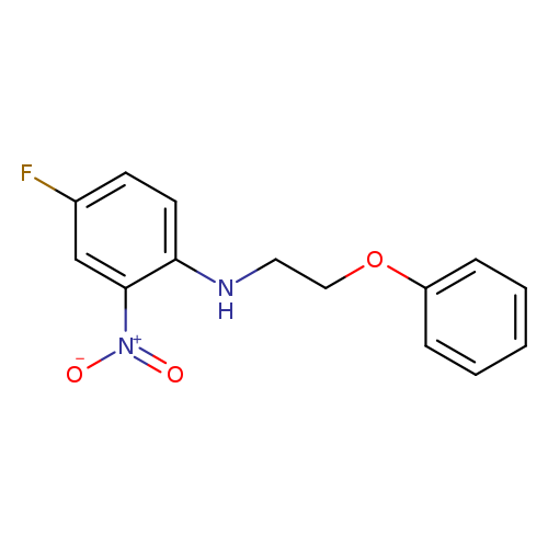 4-fluoro-2-nitro-N-(2-phenoxyethyl)aniline
