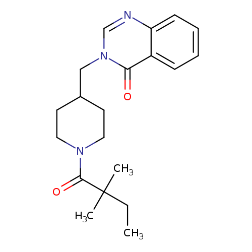 3-{[1-(2,2-dimethylbutanoyl)piperidin-4-yl]methyl}-3,4-dihydroquinazolin-4-one