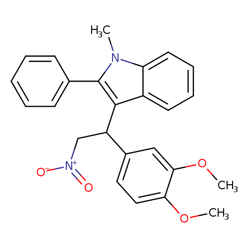 3-[1-(3,4-dimethoxyphenyl)-2-nitroethyl]-1-methyl-2-phenyl-1H-indole