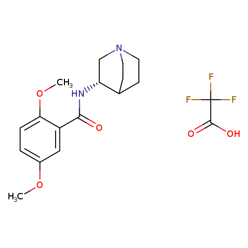 N-(3S)-1-Azabicyclo[2.2.2]oct-3-yl-2,5-dimethoxybenzamidetrifluoroacetate