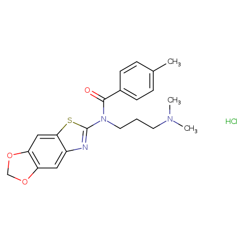 N-[3-(dimethylamino)propyl]-N-{4,6-dioxa-10-thia-12-azatricyclo[7.3.0.0^{3,7}]dodeca-1(9),2,7,11-tetraen-11-yl}-4-methylbenzamide hydrochloride