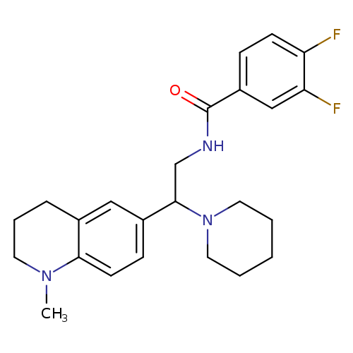 3,4-difluoro-N-[2-(1-methyl-1,2,3,4-tetrahydroquinolin-6-yl)-2-(piperidin-1-yl)ethyl]benzamide