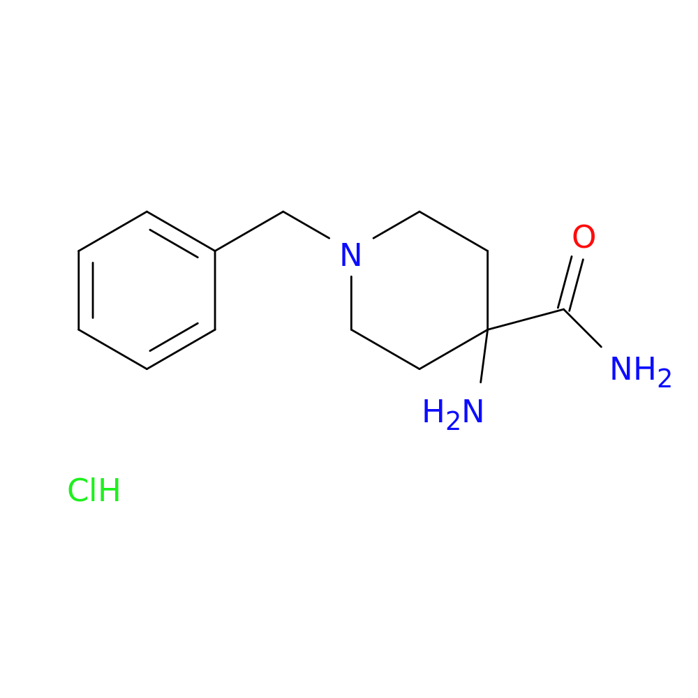 4-amino-1-benzylpiperidine-4-carboxamide hydrochloride