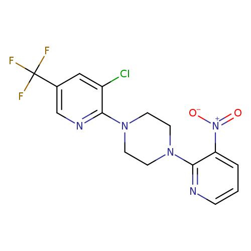 1-[3-chloro-5-(trifluoromethyl)pyridin-2-yl]-4-(3-nitropyridin-2-yl)piperazine