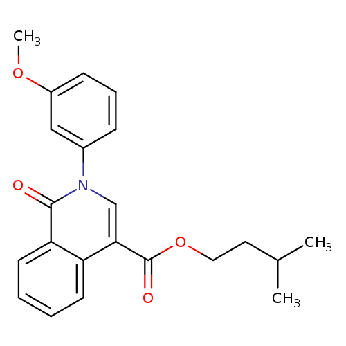 3-methylbutyl 2-(3-methoxyphenyl)-1-oxo-1,2-dihydroisoquinoline-4-carboxylate
