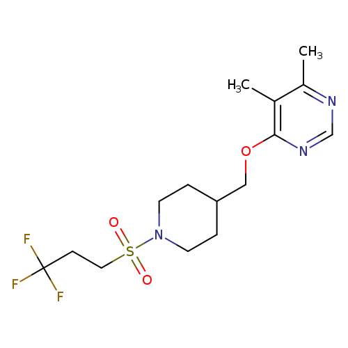 4,5-dimethyl-6-{[1-(3,3,3-trifluoropropanesulfonyl)piperidin-4-yl]methoxy}pyrimidine