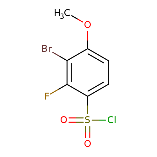 3-bromo-2-fluoro-4-methoxybenzene-1-sulfonyl chloride