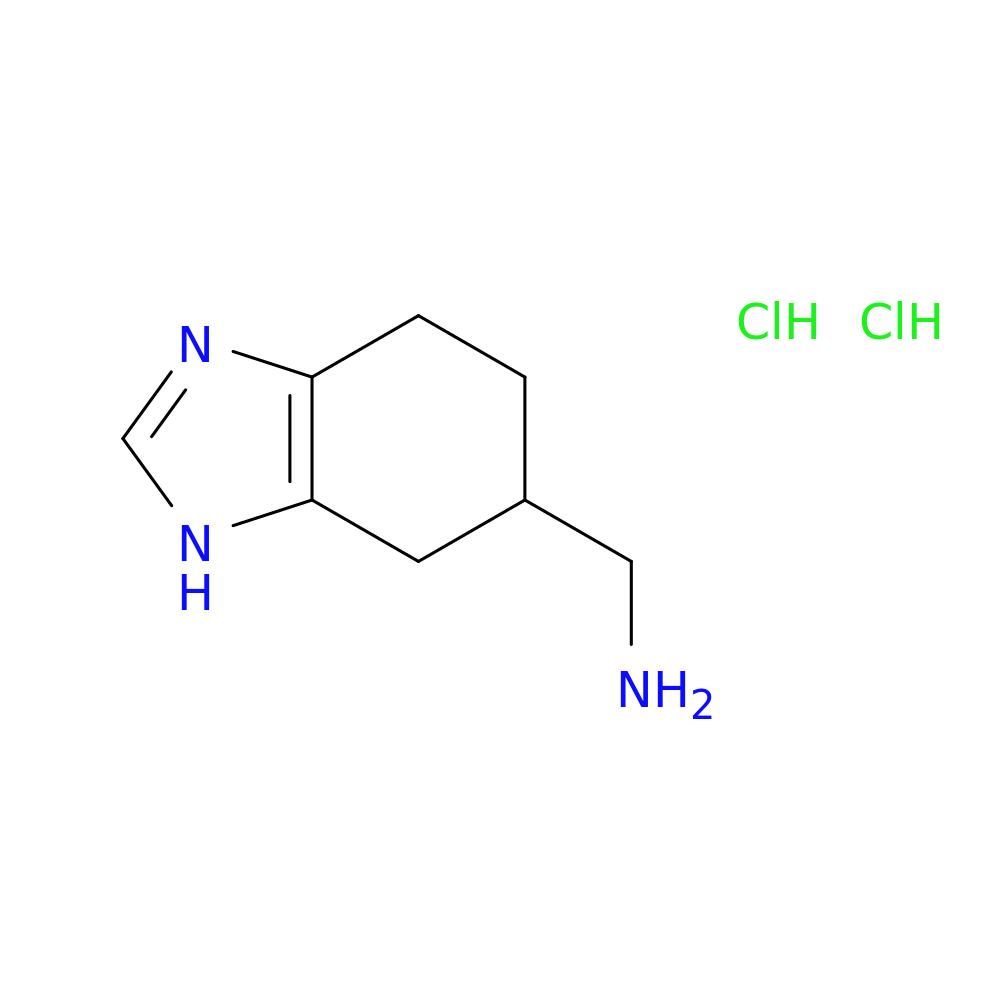 (4,5,6,7-tetrahydro-1H-1,3-benzodiazol-6-yl)methanamine dihydrochloride