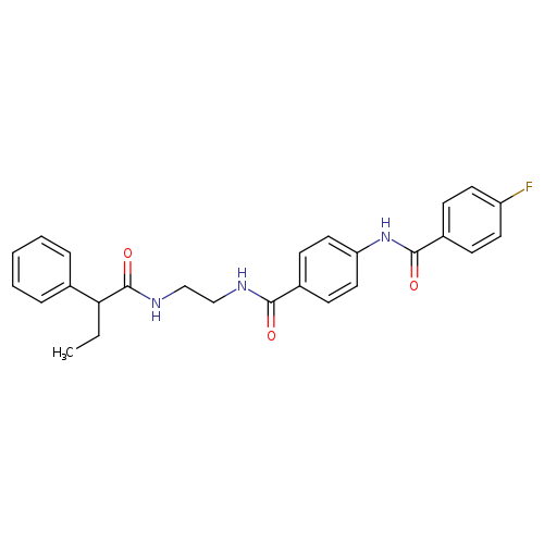 4-fluoro-N-(4-{[2-(2-phenylbutanamido)ethyl]carbamoyl}phenyl)benzamide