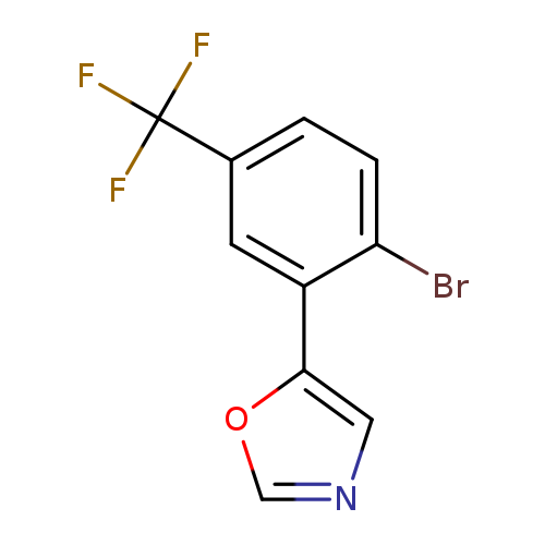 5-(2-bromo-5-(trifluoromethyl)phenyl)oxazole