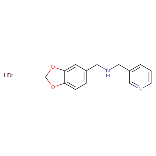 (1,3-benzodioxol-5-ylmethyl)(3-pyridinylmethyl)amine hydrobromide
