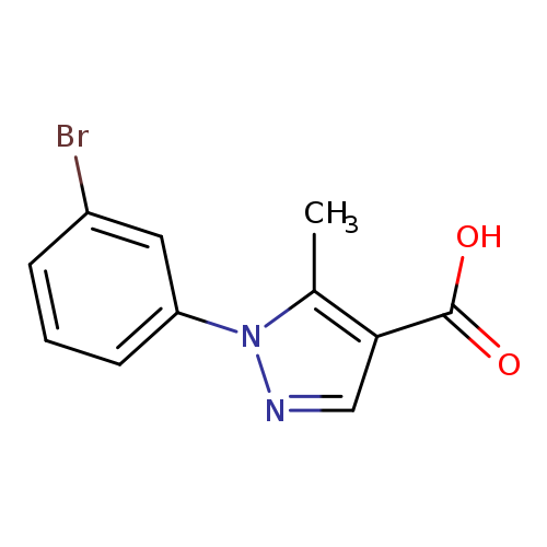 1-(3-bromophenyl)-5-methyl-1H-pyrazole-4-carboxylic acid
