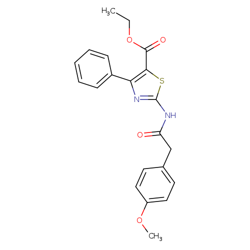 ethyl 2-[2-(4-methoxyphenyl)acetamido]-4-phenyl-1,3-thiazole-5-carboxylate