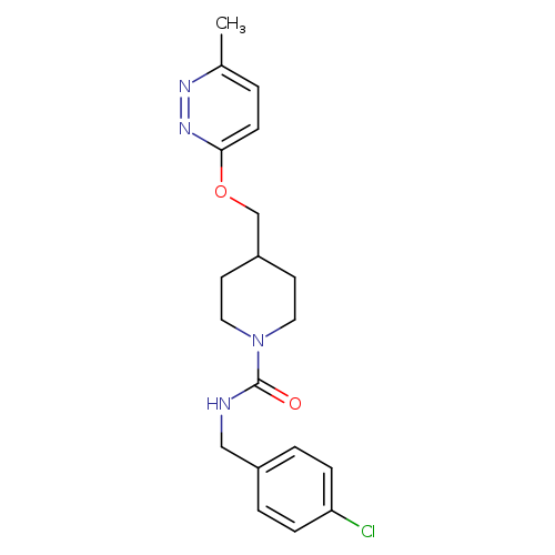 N-[(4-chlorophenyl)methyl]-4-{[(6-methylpyridazin-3-yl)oxy]methyl}piperidine-1-carboxamide