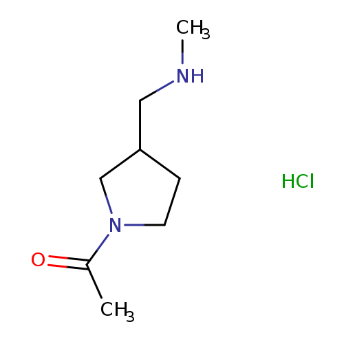 1-{3-[(methylamino)methyl]pyrrolidin-1-yl}ethan-1-one hydrochloride