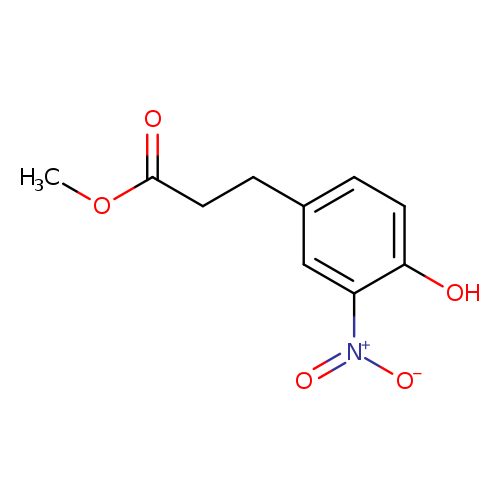 Benzenepropanoic acid, 4-hydroxy-3-nitro-, methyl ester