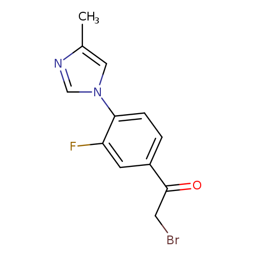 2-Bromo-1-(3-fluoro-4-(4-methyl-1H-imidazol-1-yl)phenyl)ethanone