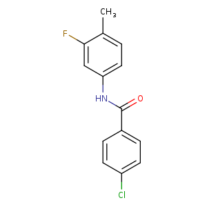 4-chloro-N-(3-fluoro-4-methylphenyl)benzamide