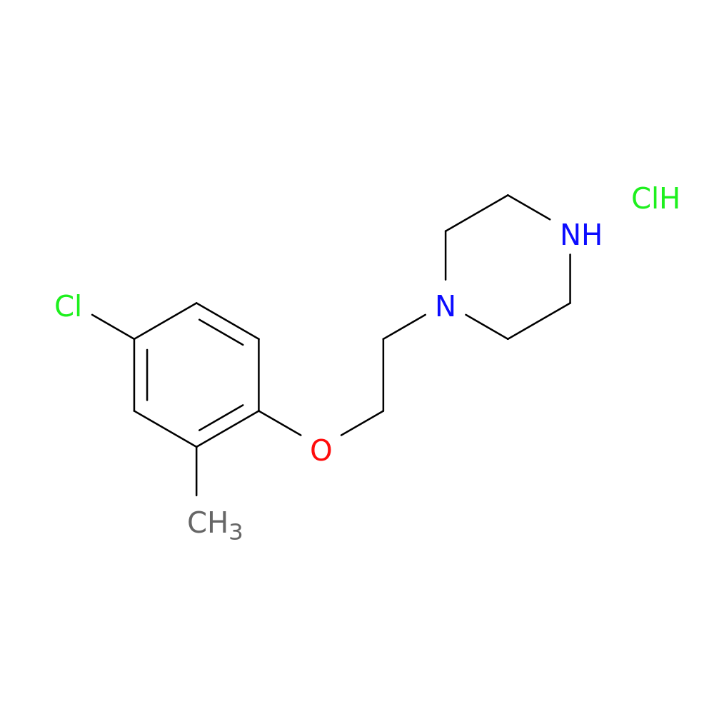 1-[2-(4-chloro-2-methylphenoxy)ethyl]piperazine hydrochloride