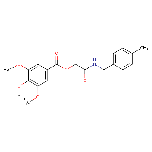 {[(4-methylphenyl)methyl]carbamoyl}methyl 3,4,5-trimethoxybenzoate