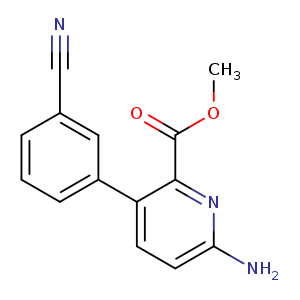 Methyl 6-amino-3-(3-cyanophenyl)pyridine-2-carboxylate