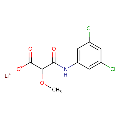 lithium(1+)ion2-[(3,5-dichlorophenyl)carbamoyl]-2-methoxyacetate