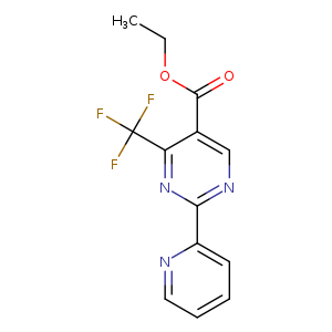 ethyl 2-(2-pyridinyl)-4-(trifluoromethyl) -5-pyrimidinecarboxylate