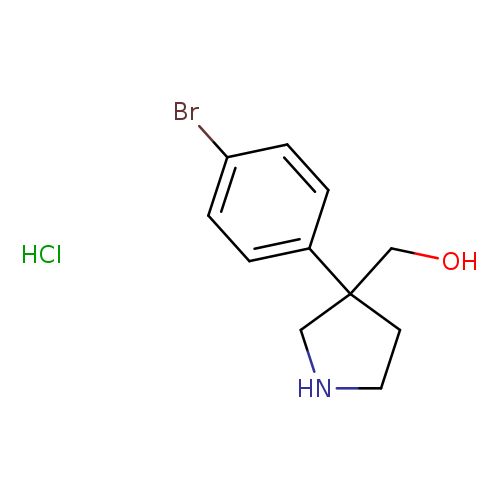 [3-(4-bromophenyl)pyrrolidin-3-yl]methanol hydrochloride
