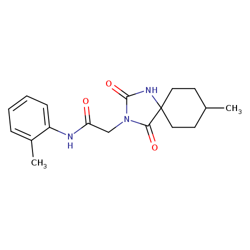 2-{8-methyl-2,4-dioxo-1,3-diazaspiro[4.5]decan-3-yl}-N-(2-methylphenyl)acetamide