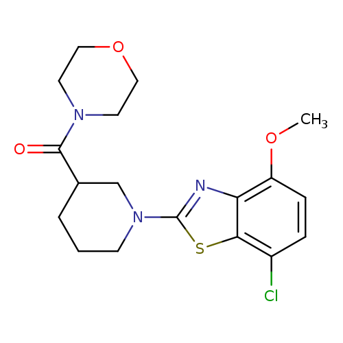 7-chloro-4-methoxy-2-[3-(morpholine-4-carbonyl)piperidin-1-yl]-1,3-benzothiazole