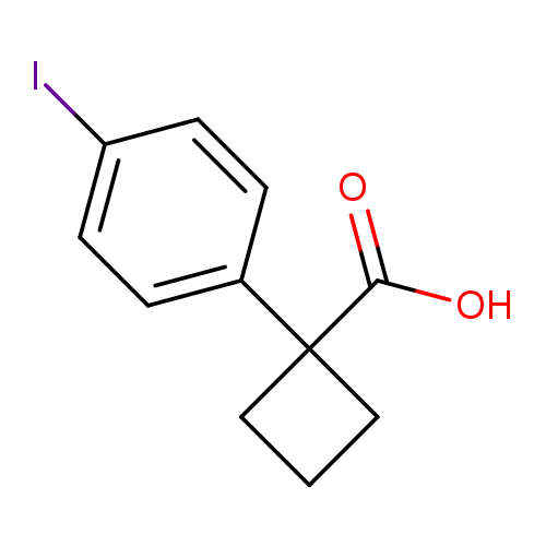 Cyclobutanecarboxylic acid, 1-(4-iodophenyl)-