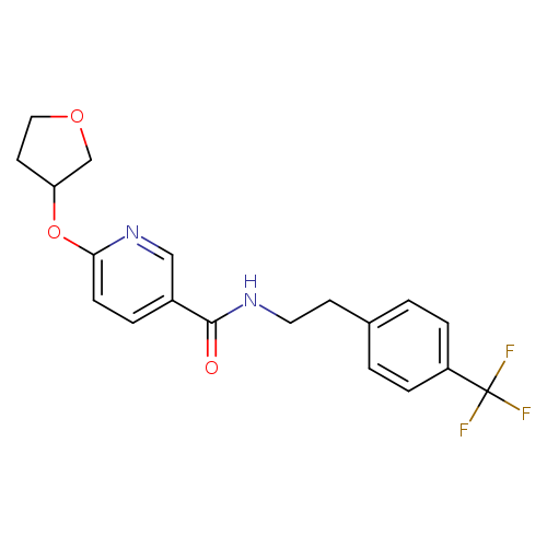 6-(oxolan-3-yloxy)-N-{2-[4-(trifluoromethyl)phenyl]ethyl}pyridine-3-carboxamide