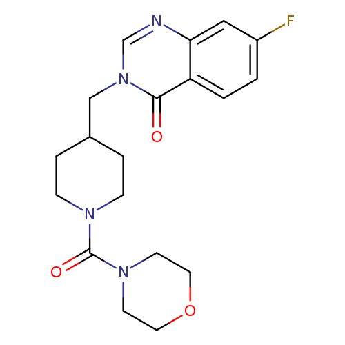 7-fluoro-3-{[1-(morpholine-4-carbonyl)piperidin-4-yl]methyl}-3,4-dihydroquinazolin-4-one