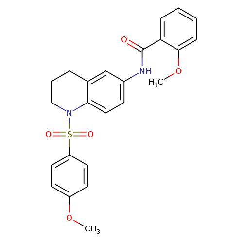 2-methoxy-N-[1-(4-methoxybenzenesulfonyl)-1,2,3,4-tetrahydroquinolin-6-yl]benzamide