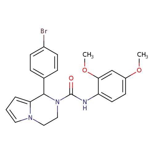 1-(4-bromophenyl)-N-(2,4-dimethoxyphenyl)-1H,2H,3H,4H-pyrrolo[1,2-a]pyrazine-2-carboxamide