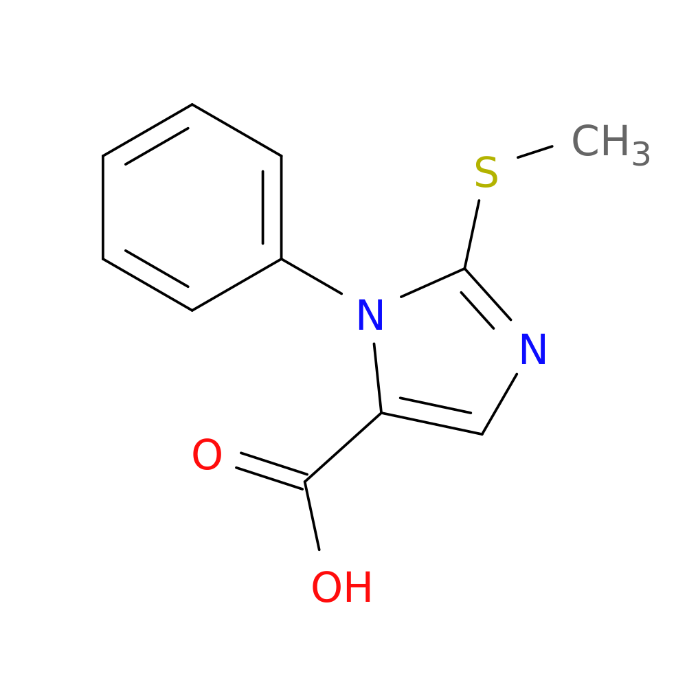 2-(methylsulfanyl)-1-phenyl-1H-imidazole-5-carboxylic acid