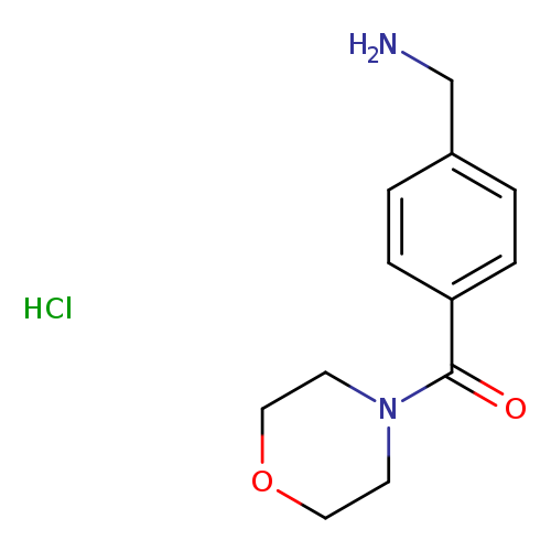 [4-(morpholine-4-carbonyl)phenyl]methanamine hydrochloride